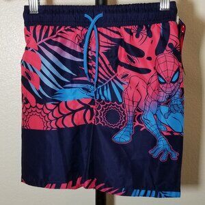 Marvel Spider-Man Boys Swim Trunks UPF 50+ Size 7 Summer Beach Vacation NWT